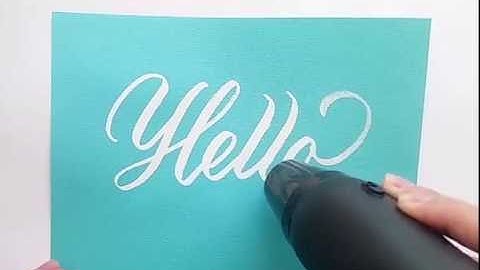 ZIG emboss pen - Hello