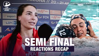 Semi Finals Reactions | Water Polo Champions League Women Final 4 23/24 | European Aquatics