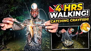 4 hours tru the wild forest catching Crayfish in Trinidad 🇹🇹 catch clean cook