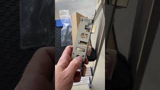 Installing a Larson storm door lock body and door latch - Step 22