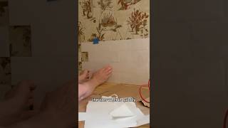 DIY Single-Wide Kitchen Makeover - Adhesive Subway Tile Backsplash