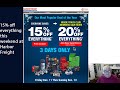 Harbor Freight 15% off everything is live right now!!!