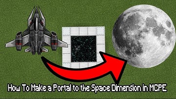 How To Make a Portal to the Space Dimension in MCPE (Minecraft PE)
