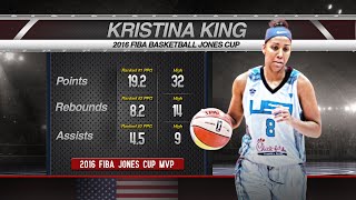 Kristina King- Mvp Of The 2016 Fiba Basketball Jones Cup
