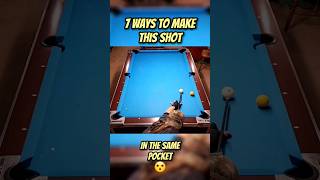 7 Ways to Make This Shot (ARE THERE MORE?) #billiards