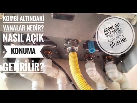 Kombinin Altındaki Vanalar Nedir Nasıl Açık Konuma Getirilir #Bosch #Baymak #Nitromix #Buderus