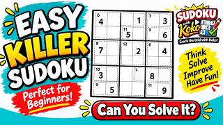 🧩 Easy Killer Sudoku for Beginners | Step-by-Step Solution #1