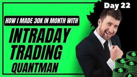 Day 22 of 6 lakh challenge with Quantman - Algo Trading English Language 18 November 2022