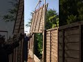 Garden Fence Panel Removal - Using Home Made Hoist