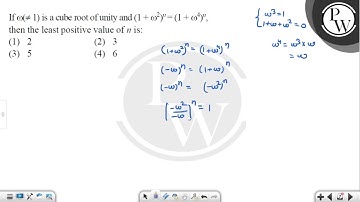 If \( \omega(\neq 1) \) is a cube root of unity and \( \left(1+\ome...