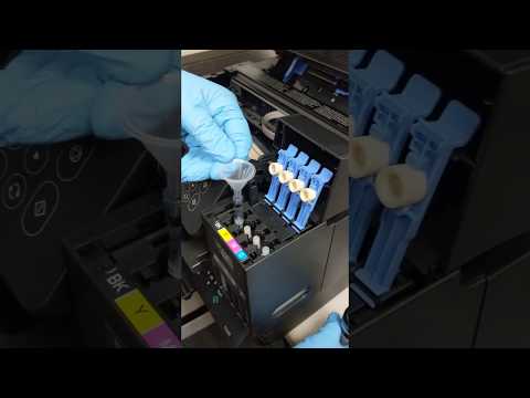 Video: Kuinka vaihdan musteen Epson dx4400:ssa?