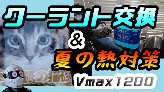 Vmax1200 クーラント 交換 &夏の熱対策 編