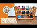 Sapateira em paletes - DIY# Shoe rack on pallets | Garagem das Bricolas