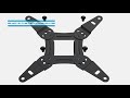 Pisf1 full motion tv monitor wall mount bracket for most 1342 inch tvs