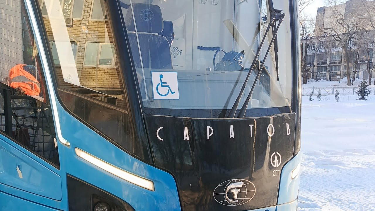 Поездка на трамвае 2336 «богатырь-М» по маршруту №8 