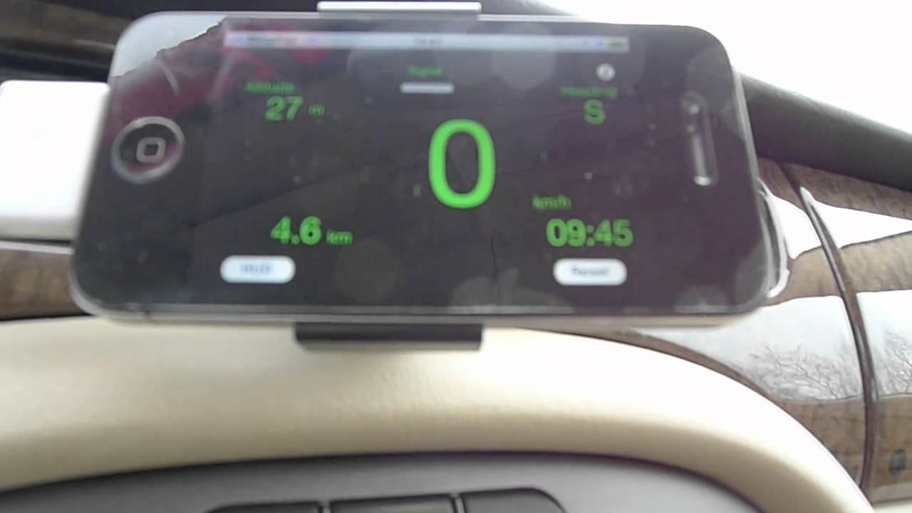 ЦИФРОВОЙ СПИДОМЕТР на IPHOE 4