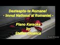 Desteaptate romane  imnul romaniei piano karaoke cover