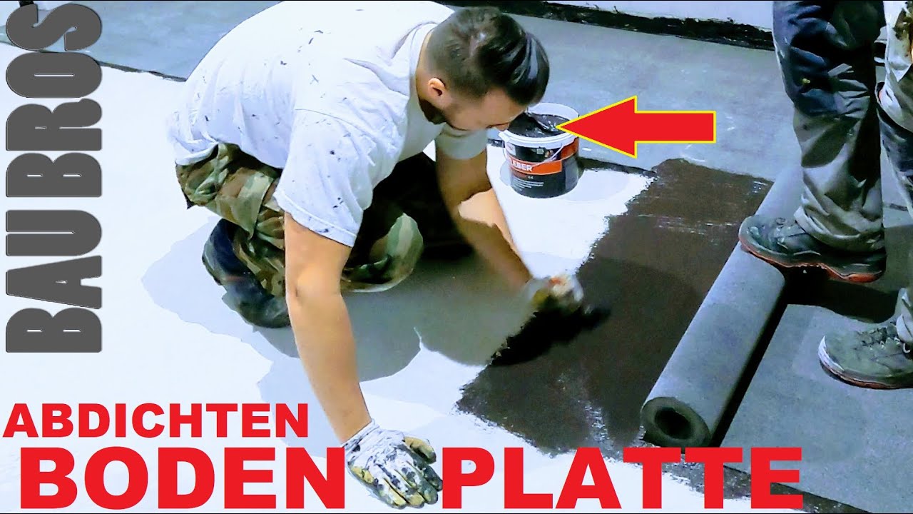 ABDICHTUNG BODENPLATTE GÜNSTIG SELBER MACHEN: Kleben statt Schweißen | wir sanieren alles selbst
