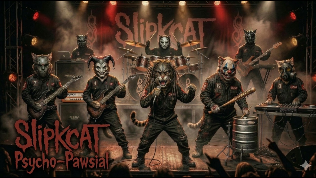 Slipkcat - Psycho-Pawsial | Live at Meowtal Mayhem Festival” 😼🤘