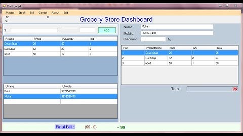 03 Build Grocery Store Windows Application using C# & MS Access | Live Training | CODERBABA