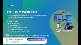 FREE BIM WEBINAR | How to Start a BIM Career in 2026 | by Lavish Kathait