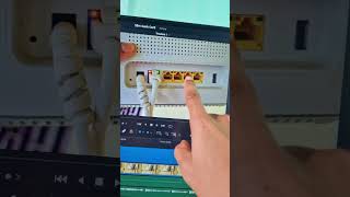 Jio AirFiber: Ethernet Cable Orange &amp; Green Light Blinking #ethernetcable #jioairfiber #jio