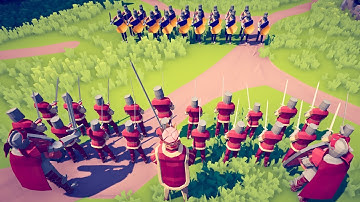 TABS | The King + 2 Knight + 20 Squire VS Every Custom Unit (Same Price)