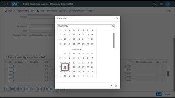 SAP Fiori (FI-AR) - Step 2  Create Customer Invoice