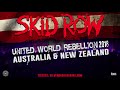 Skid row australian tour announcement  silverback touring