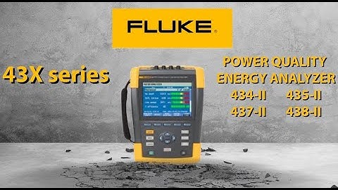 Fluke 430 II series - Power Quality and Energy Analyzers