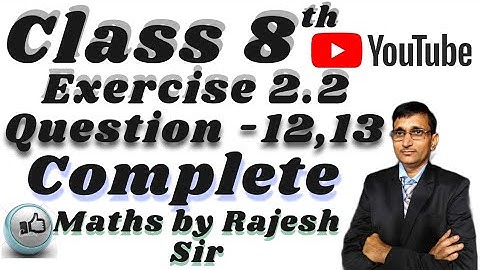 Ex.2.2 (Q.12,13) Chapter:2 Linear Equations in One Variable | Ncert Maths Class 8 .