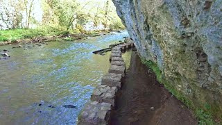 Chee Dale and the Stepping Stones Walk, English Countryside 4K