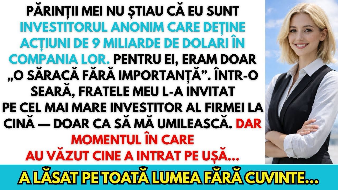 Eram un „nimeni” pentru părinții mei… până au aflat că dețin 9 miliarde în firma lor