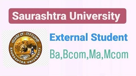 New Update | Saurashtra University External 2023