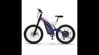 AOSTIRMOTOR S17-1500W Fat Tire Electric Bike 1500W with Hydraulic Brake 26’’3.0 Tires Mountain EBike