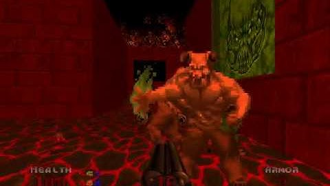 PSX DOOM - Fall Of Triton (Map 23) Gameplay