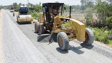 Best Motor Grader Mixing Gravel Build Foundation New Road