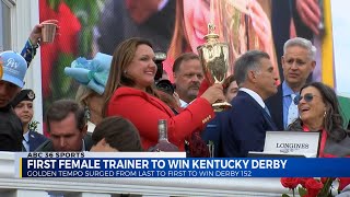 Cherie DeVaux becomes first female horse trainer to win the Kentucky Derby