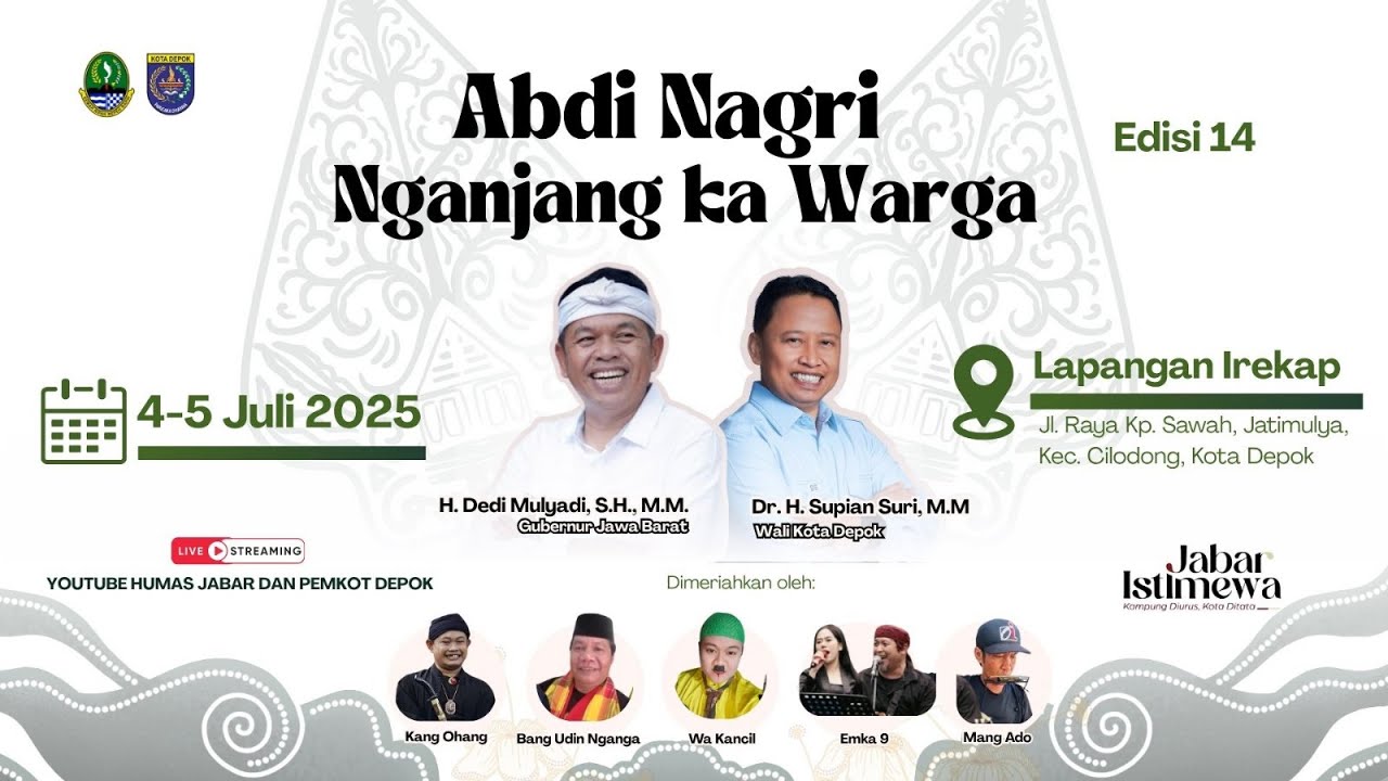 Abdi Nagri Nganjang Ka Warga Edisi #14 (Kota Depok) - Hiburan Khas Jawa Barat