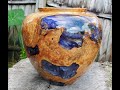 Mystery Burl and Resin Hollow Form