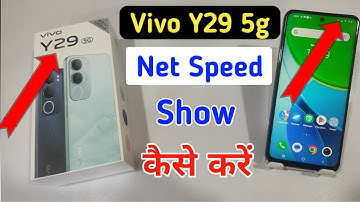 How to show net speed vivo y29 5g/vivo y29 5g me data speed kaise dekhe/network speed setting