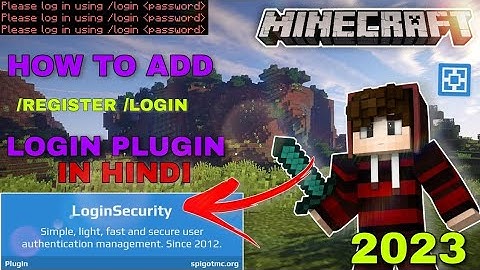 How To Register And Login in Server Hindi | Best /register Plugin For Aternos In Hindi #aternos