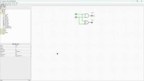 Circuit Building (Half Adder demo using Logisim)