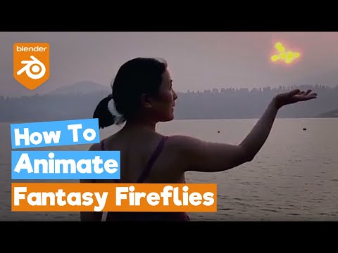 Blender Compositing VFX Tutorial : Fantasy Fireflies [Boids Particle System]