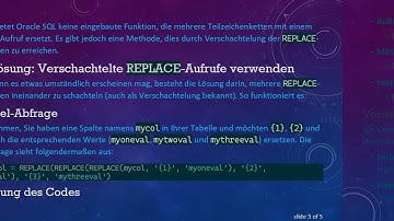 Wie man in Oracle mehrere Zeichenketten gleichzeitig ersetzt