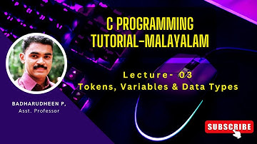 03 - Tokens, Variables and Data Types