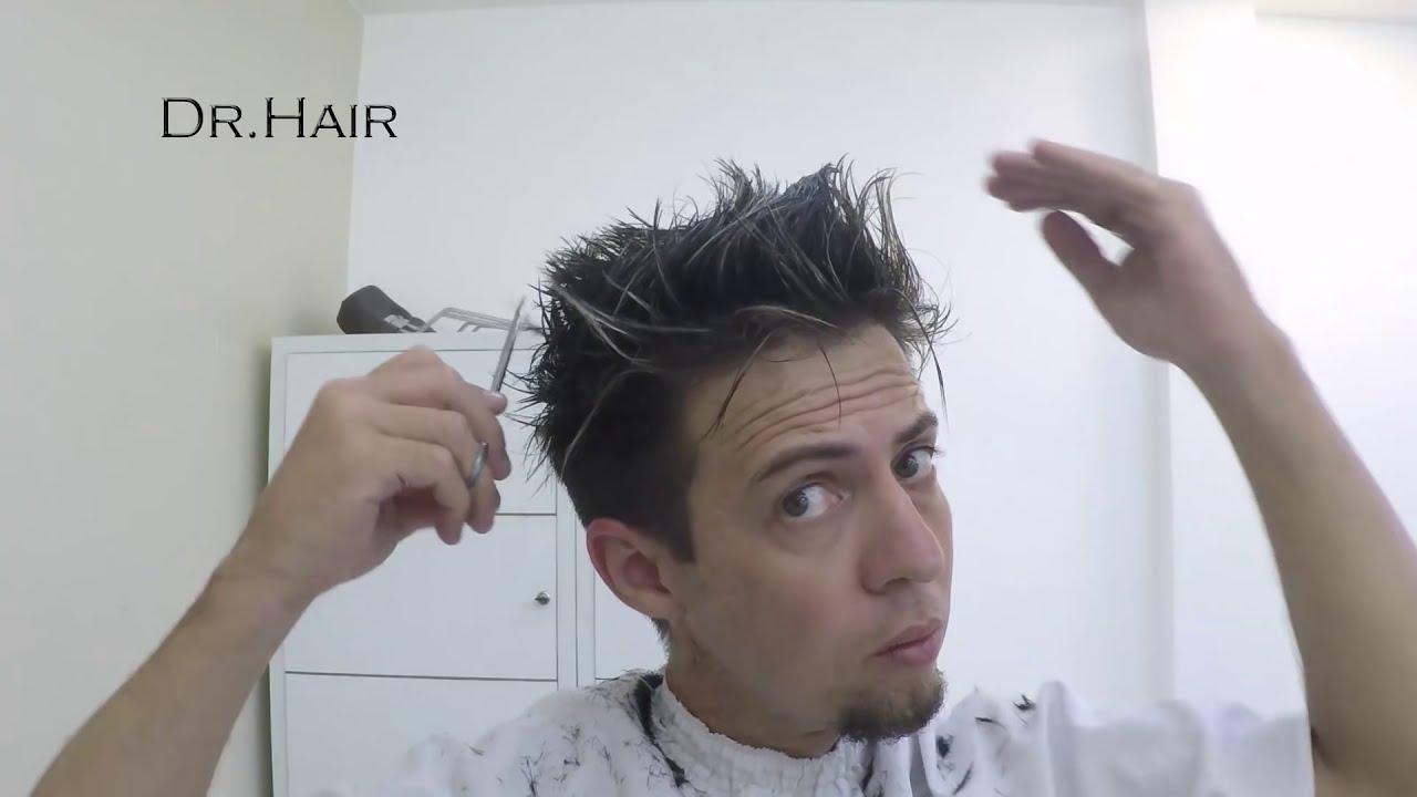 cortar o proprio cabelo masculino