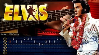 Video thumbnail of "Can't Help Falling In Love ELVIS PRESLEY Guitar TABS | Cover Guitarra Christianvib"