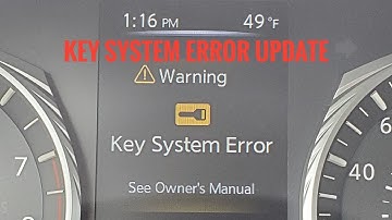 Q50 KEY SYSTEM ERROR UPDATE