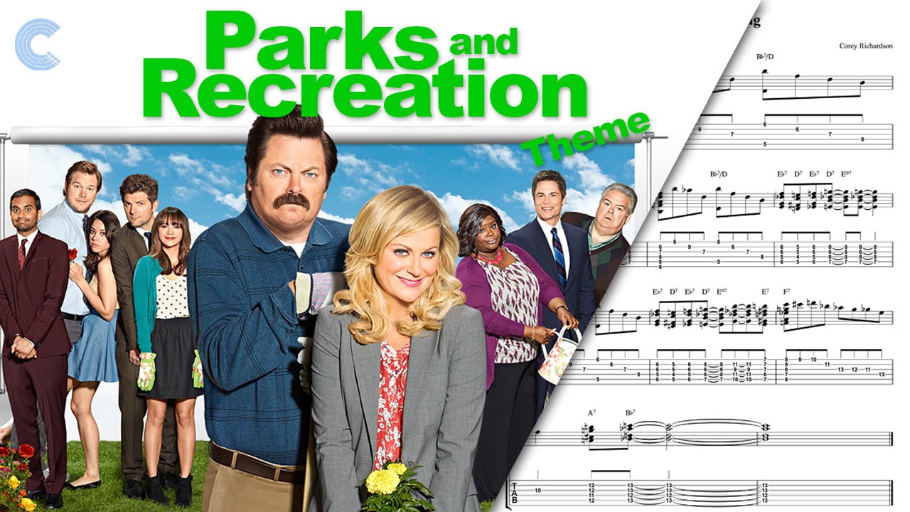 trumpet parks and recreation theme sheet music chords
